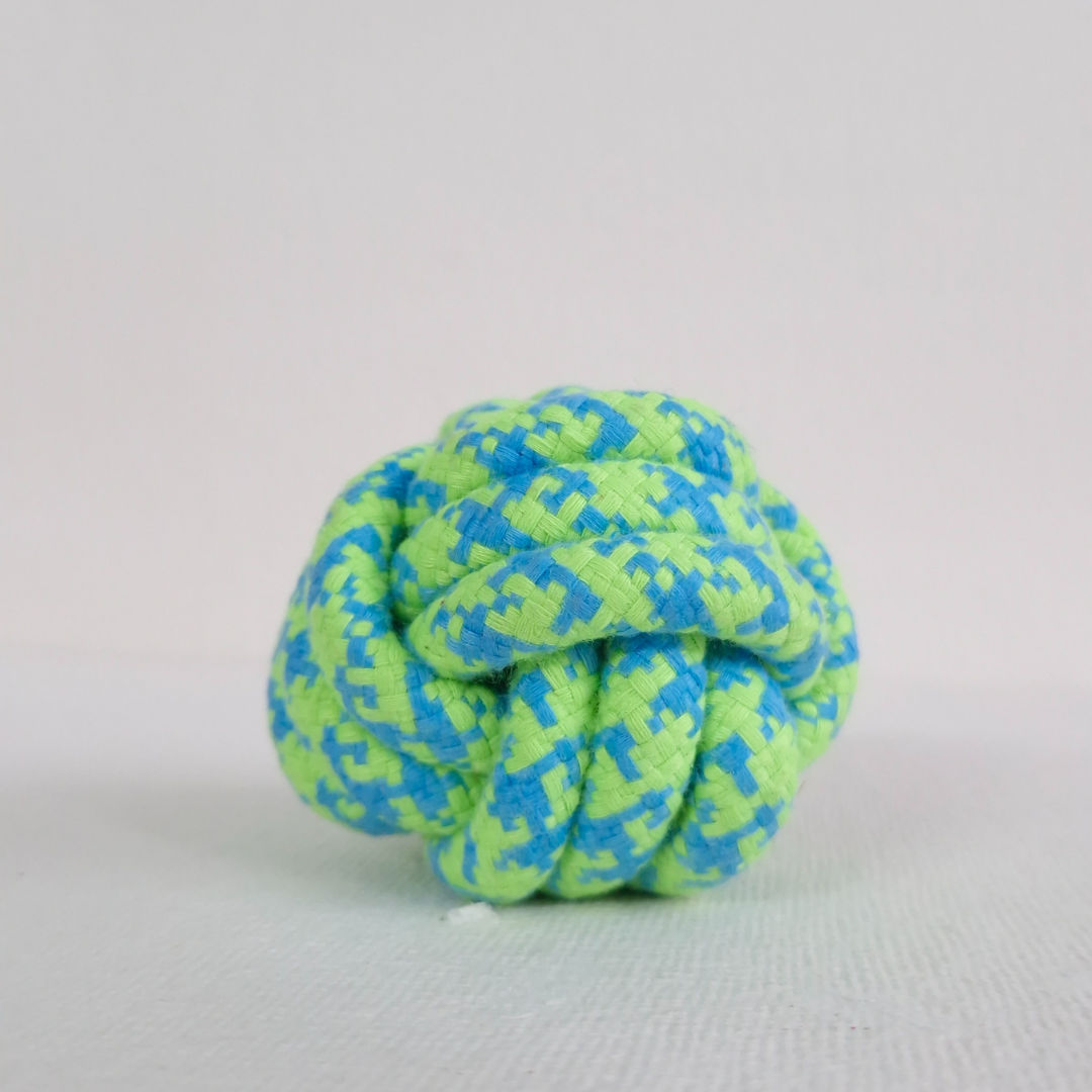 CNC Knotted Cotton Rope Ball - Chew & Fetch Toy