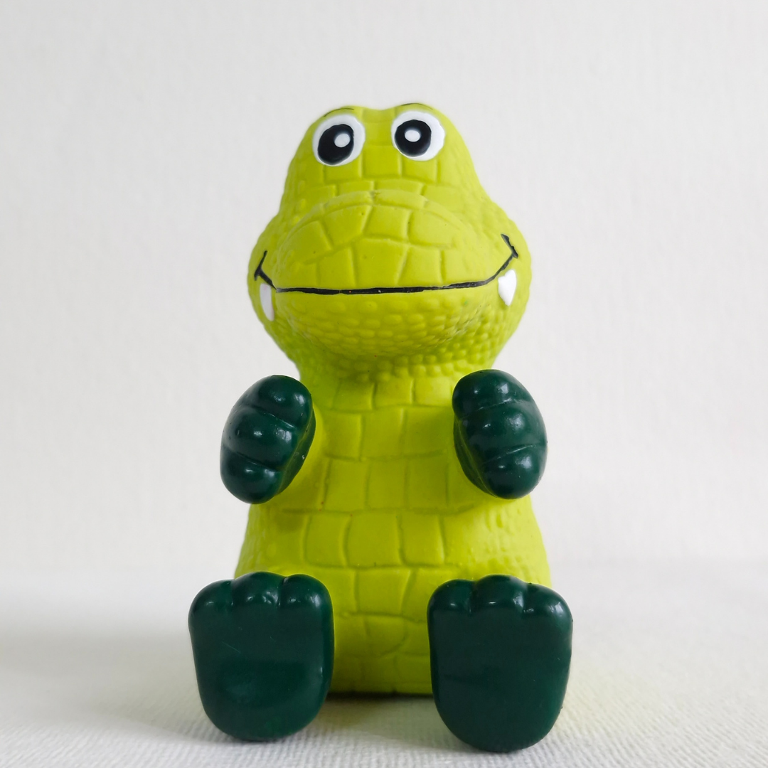 CNC Cute Sitting Crocodile Squeaky Dog Toy