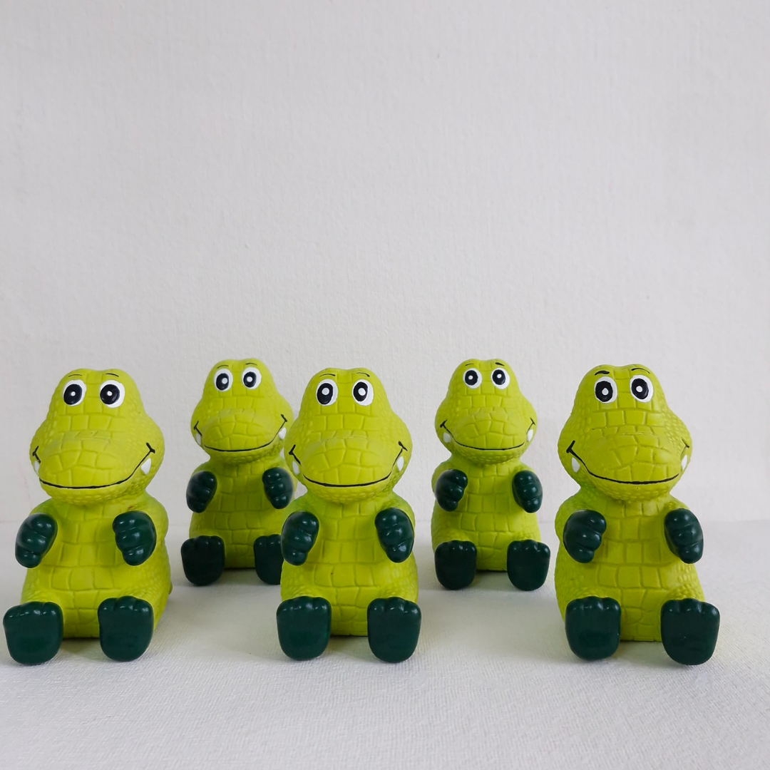 CNC Cute Sitting Crocodile Squeaky Dog Toy