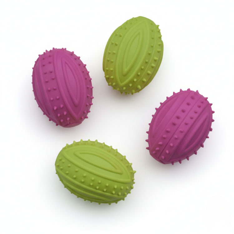 CNC Durable Squeaky Rugby Dog Toy